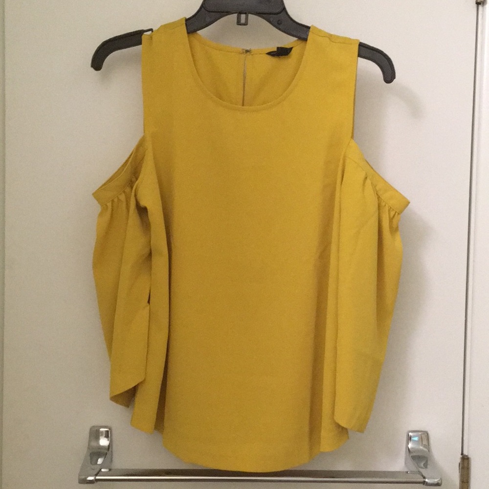 Ann Taylor Cold Shoulder Blouse